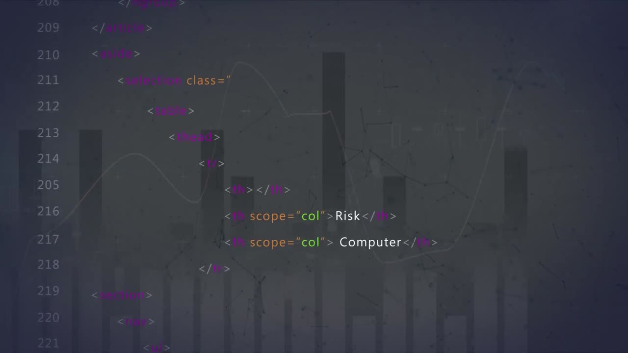 animación del procesamiento de datos sobre un fondo gris