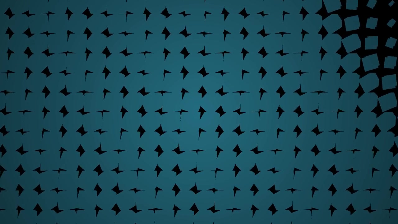 Animated Blue Geometric Squares Expanding and Receding