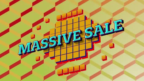 Massive-ale-graphic-on-3d-orange-patterned-background