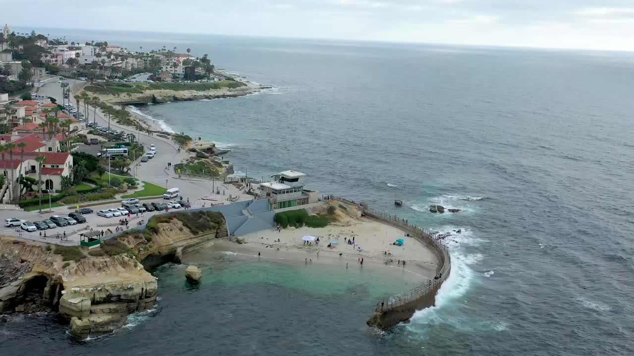 vista aérea de la jolla, california en un día de verano