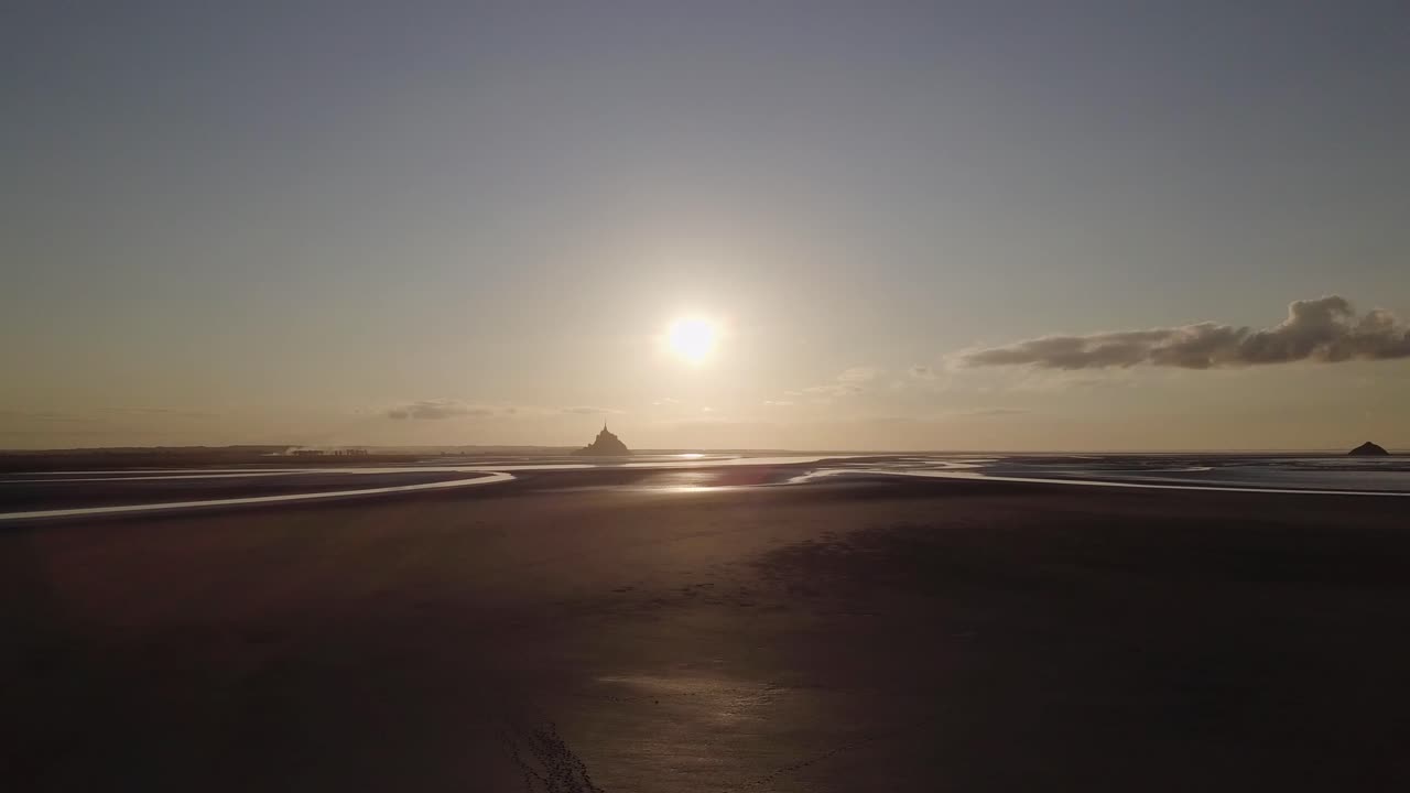 Mont Saint Michel abbey medieval castle in Normandy Bretagne France