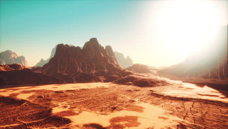 Desert-Buttes-Mit-Blauem-Himmel-In-Utah