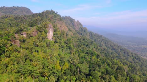 Toma-Aérea-De-Un-Interminable-Paisaje-Montañoso-Y-Forestal-En-El-Sudeste-Asiático