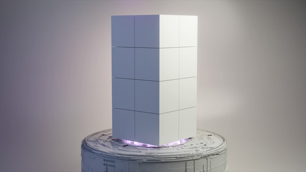 абстрактный геометрический состав кубов и цилиндров