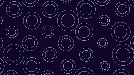 Random blue rings and circles pattern