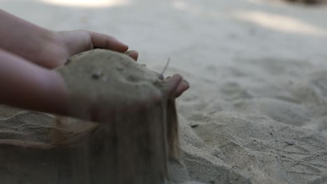 Girl-child-playing-in-the-sand