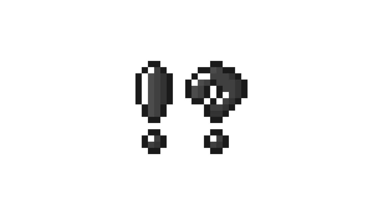 Pixel Art Mini Interrobang mark Icon Looping Animation (6).mov