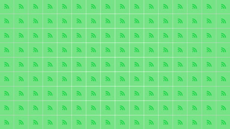 motion feed icons on simple network background 4