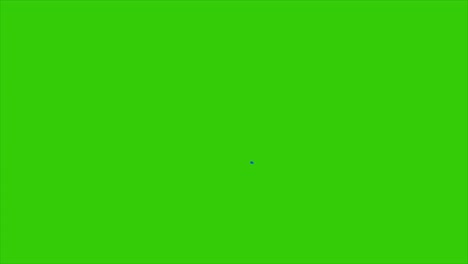 animación de dibujos animados acuáticos sobre fondo verde