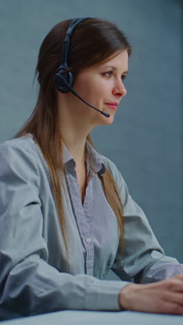 woman working as a customer service representative