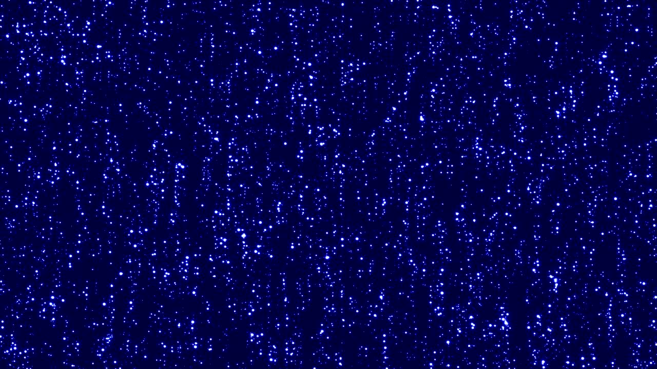 4k 블루 글리터 떨어지는 별