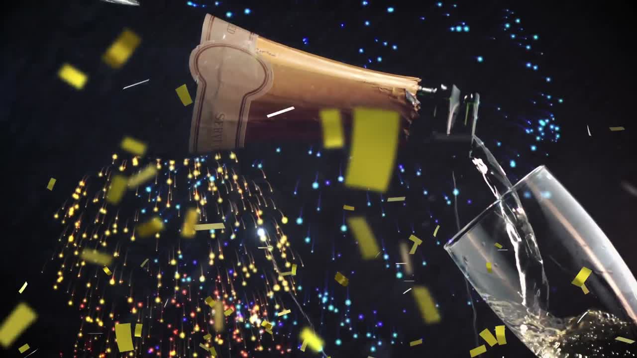 와인과 불꽃놀이