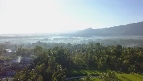 Gran-Niebla-En-La-Mañana-En-Asia-O-Bali-Filmada-Con-Drones-En-4k