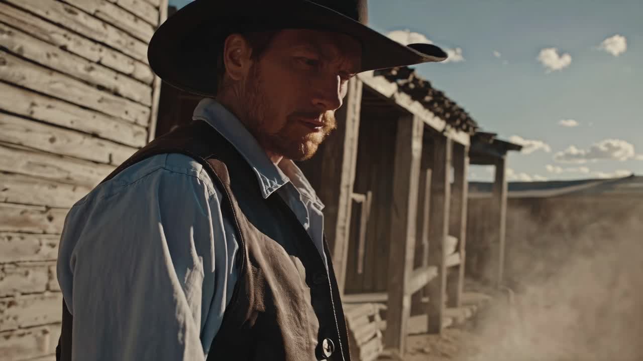 El retrato de un vaquero.