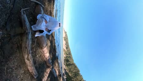 Doing-a-dance-trend-with-Halloween-costume-on-the-Oregon-beach