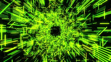 abstract glowing tunnel visualization