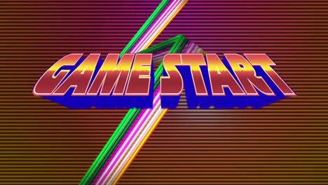 arcade gaming game start