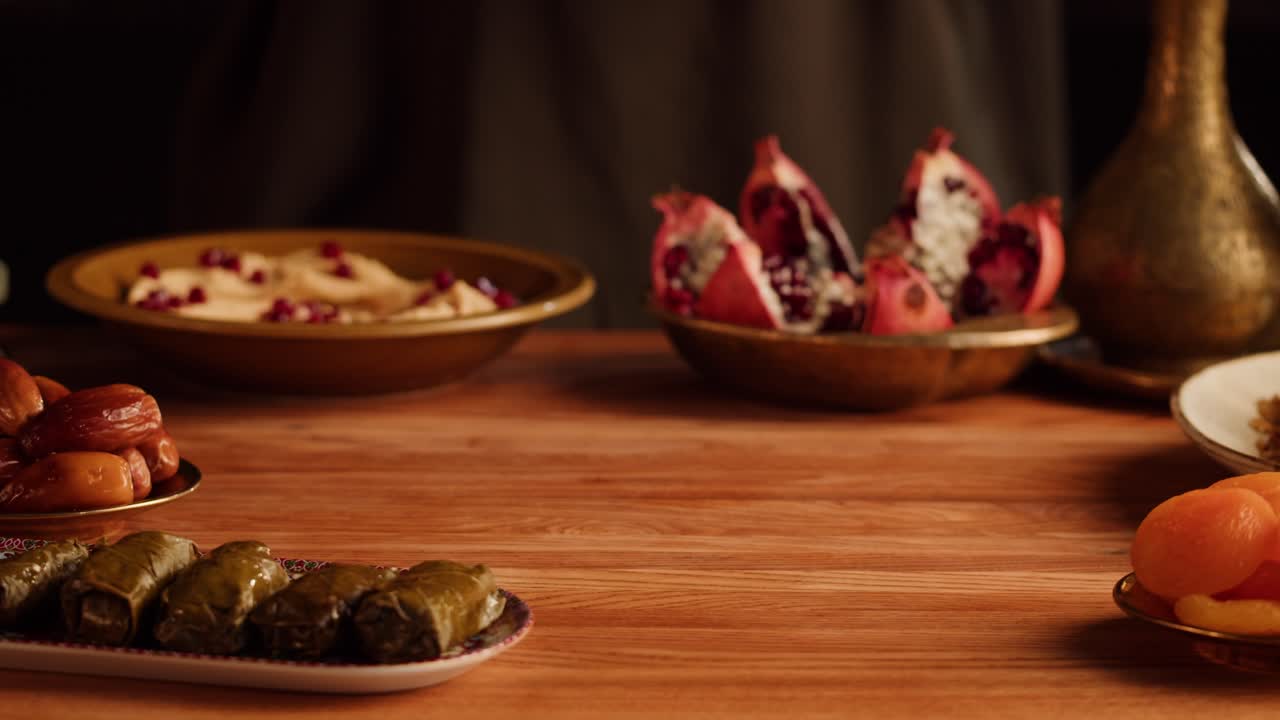 Woman Serving a Delicious Middle Eastern Rice Dish