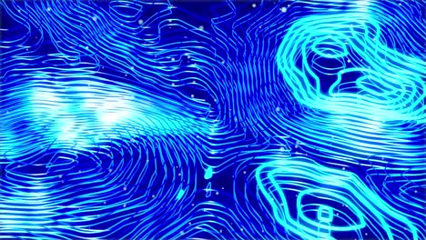 abstract blue flowing lines and energy pattern