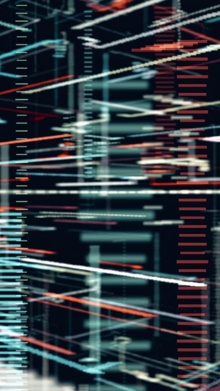 Abstract Digital Data Visualization