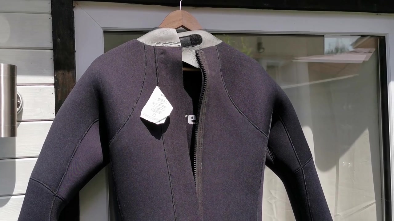 Wet suit drying in the summer sun after been used for a dive
