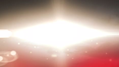 animación de luces y chispas rojas sobre escáner blanco hexagonal sobre fondo negro.