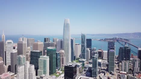 san francisco downtown with business and residential district, california