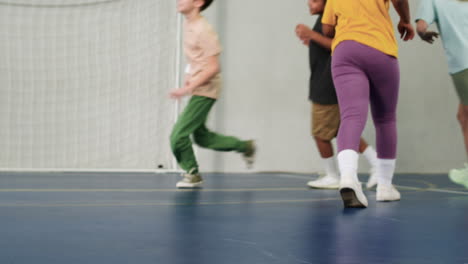 kids running indoors