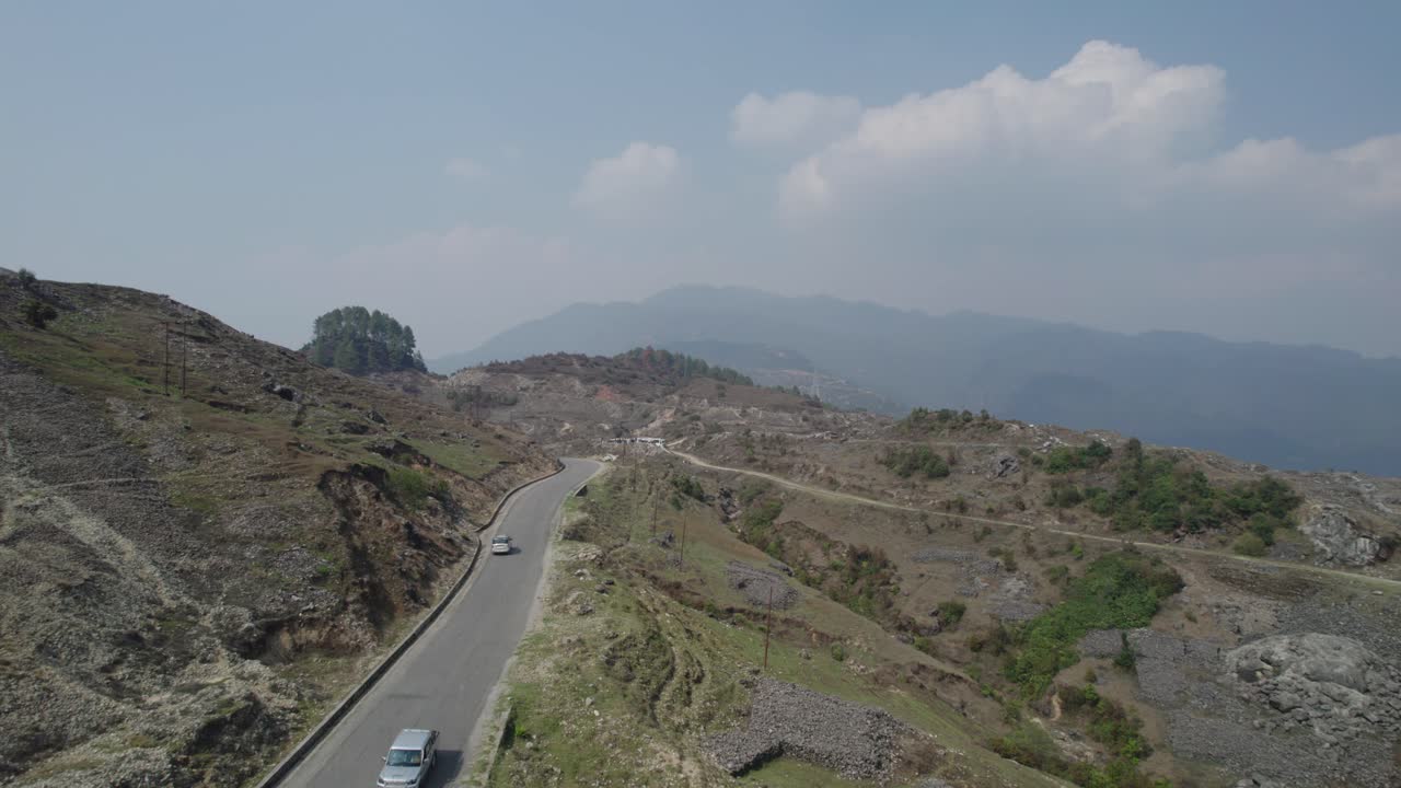 Scenic Drive Through Mountainous Landscape