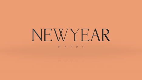 Elegance-style-Happy-New-Year-text-on-orange-gradient