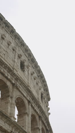 close-up view of the colosseum in rome, italy