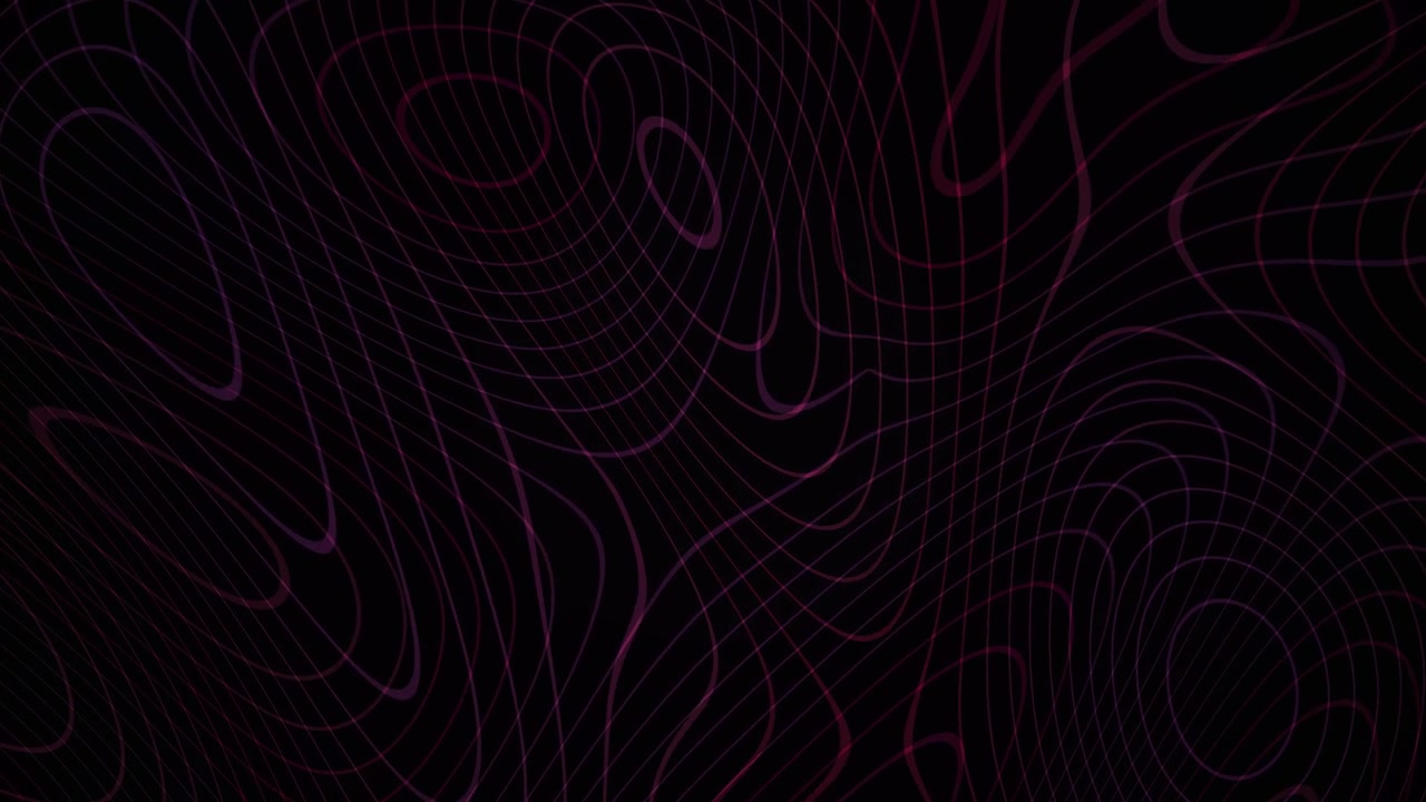 Abstract Motion Background with Moving Purple Topographic Contour Lines