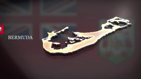mapa animado en 3d de las bermudas