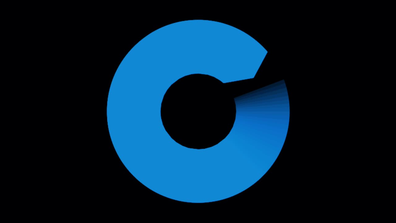 애니메이션: 다채로운 로딩 서클 격리