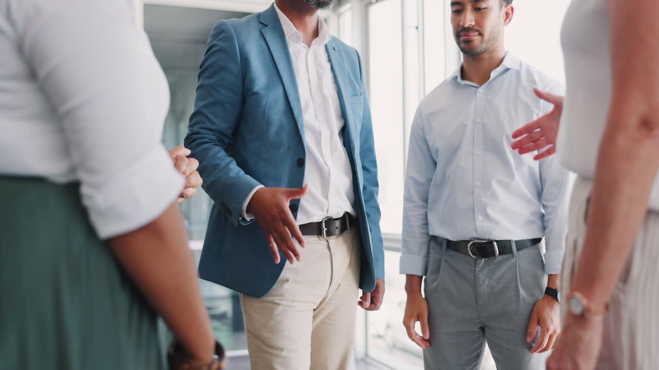 Deal, success and applause with handshake