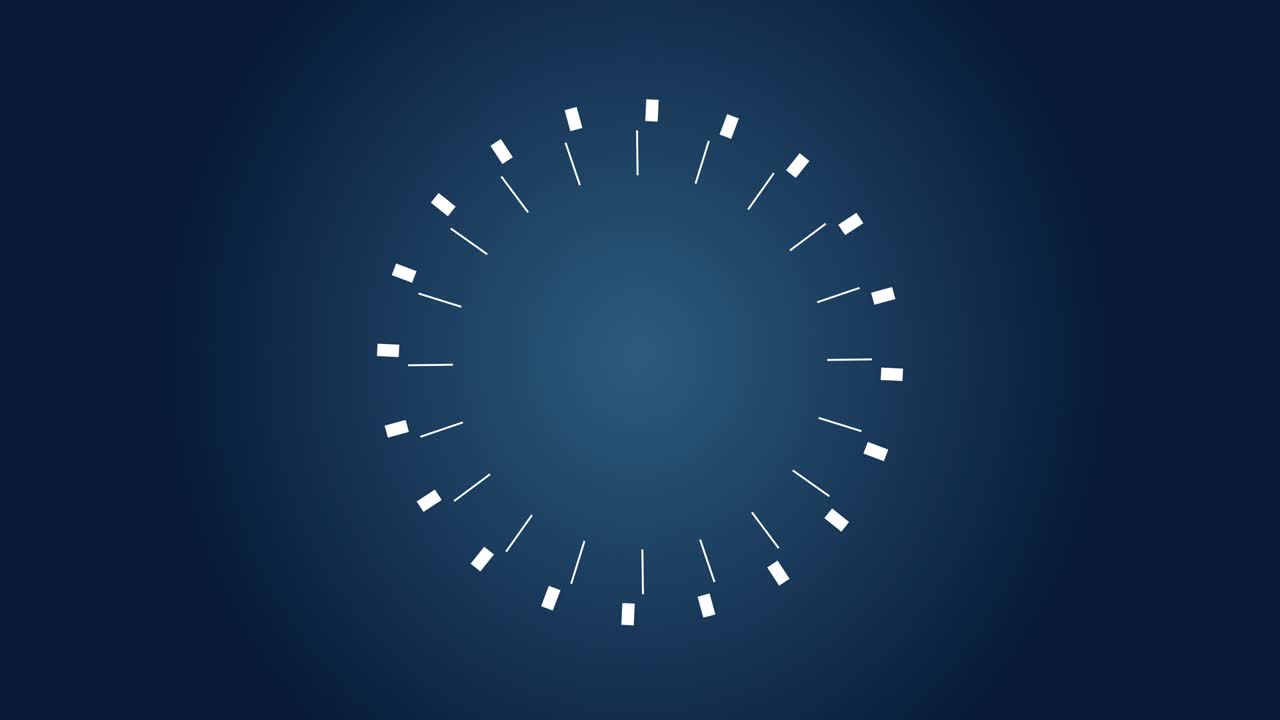 Motion graphic moving circle and line at center frame.