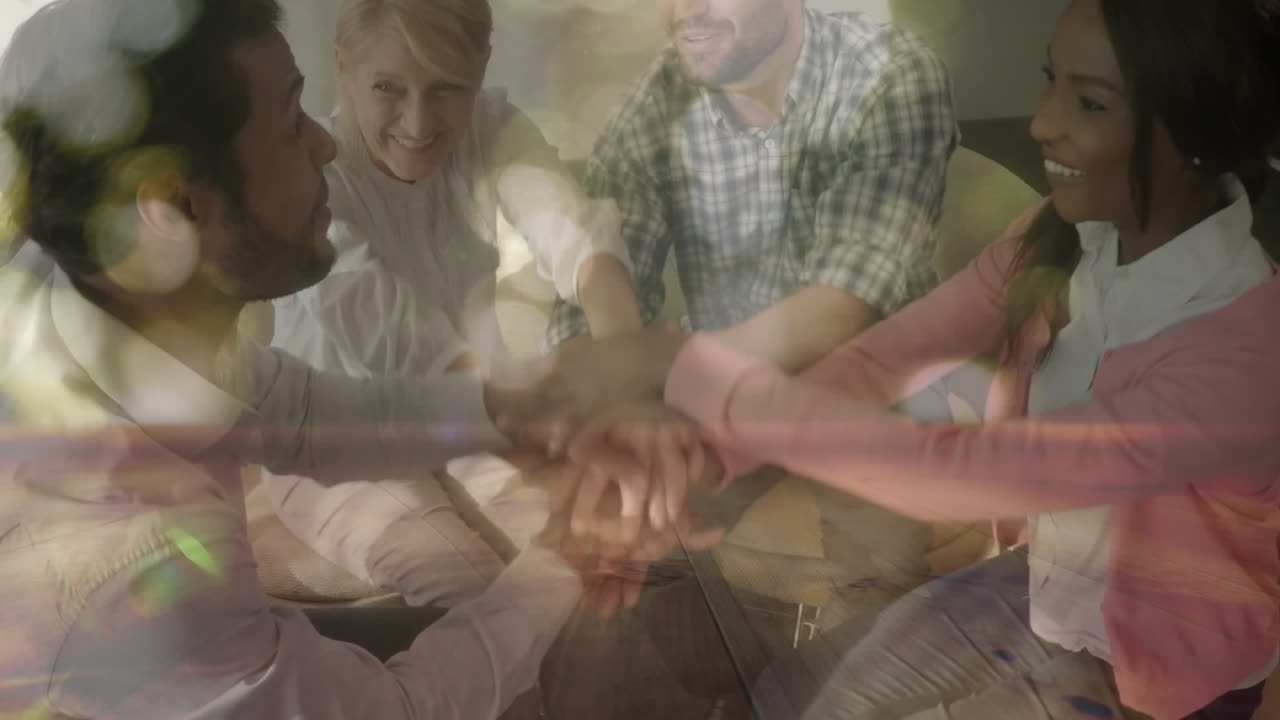 성공을 축하하는 팀