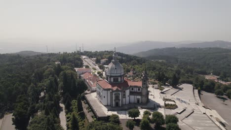 air view of the terrace and esplanade of sanctuary of our lady of sameiro