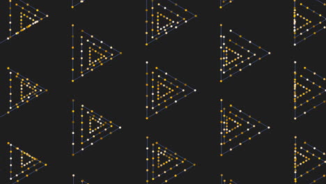 dotted triangle pattern varied sizes in grid arrangement