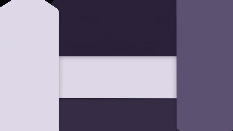 Forme geometriche astratte che si muovono su sfondo nero.