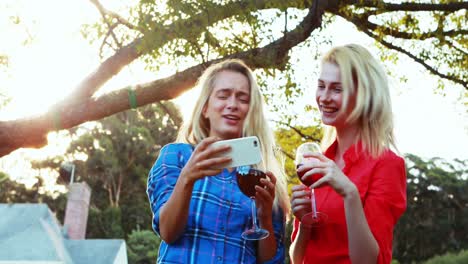amigos haciendo clic en una selfie