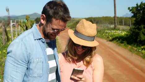 couple taking selfie with mobile phone 4k