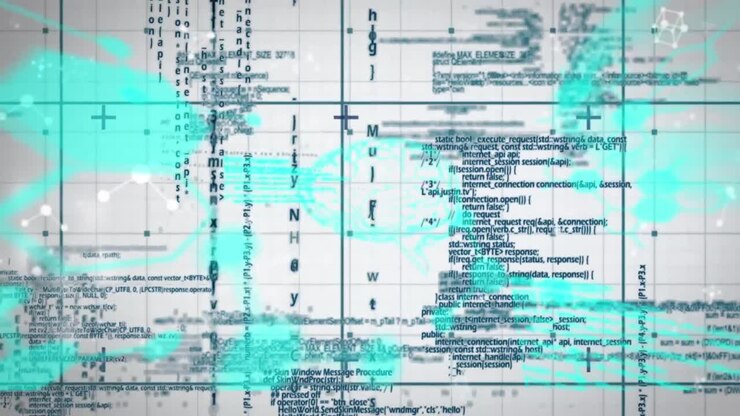 Animation of human brain over data processing