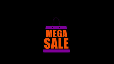 mega-sale-with-shopping-bag-sign-banner-for-promo-video.-Sale-badge.-Special-offer-discount-tags.-super-sale.