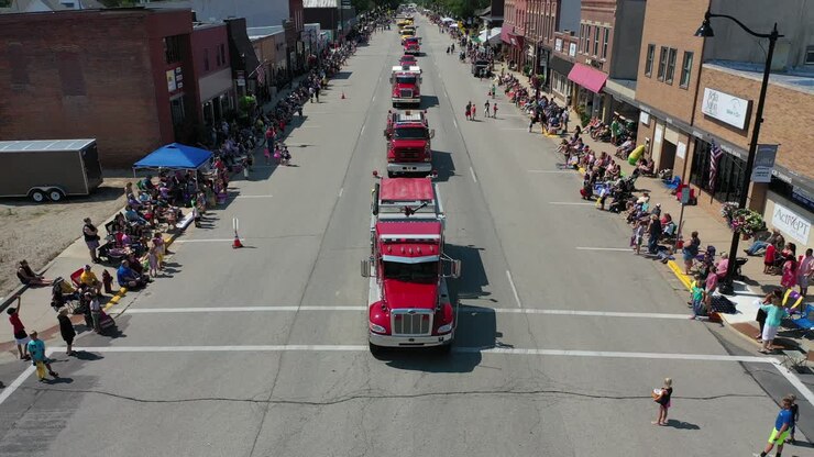 Small Town Fire Truck Parade
