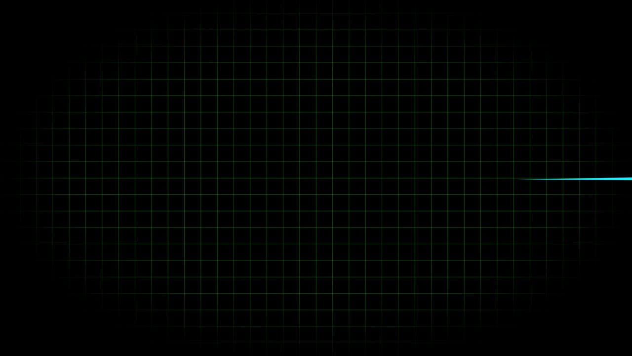 전기 심장 기록 오실로스코프 파동 형태 애니메이션 모션 그래픽