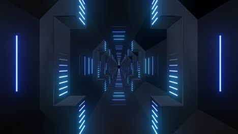 futuristic neon tunnel