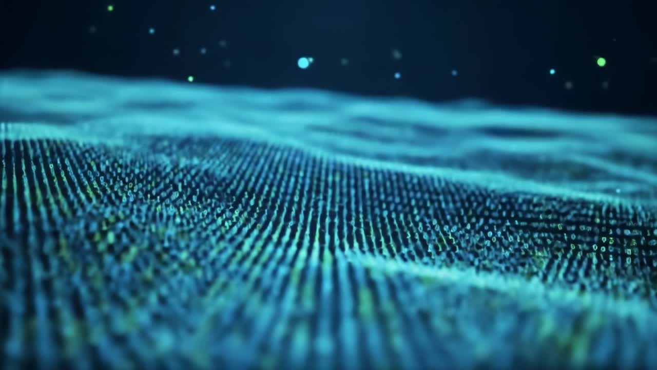 Exploring the Depths of a Digital Ocean: A Journey Through Vibrant Waves of Data and Light in a Stunning Visual Representation