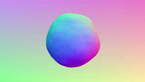 colorful rainbow pattern on a spherical object, creating a vibrant and eye-catching visual experience