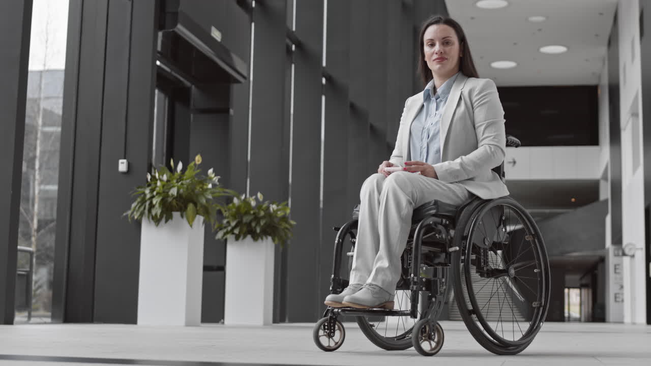 Portrait of Beautiful Businesswoman with Disability